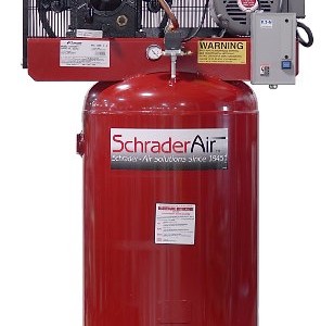 Schrader SA37580V1 7.5 HP Electric 80-Gallon Vertical Single Phase 230-volt Air Compressor