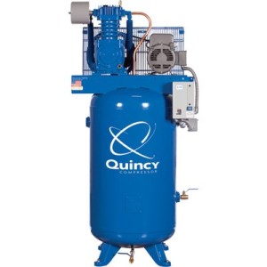 Quincy Compressor Reciprocating Air Compressor 5 HP, 208 Volt 3 Phase, 80...