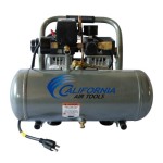California Air Tools CAT-1675A Ultra Quiet and Oil-Free 3/4 Hp 1.6-Gallon Aluminum Tank Air Compressor