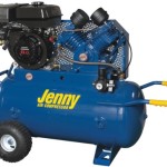Jenny Compressors G9HGA-17P 8-HP 17-Gallon Tank Gas Powered Single Stage Wheeled Portable Compressor