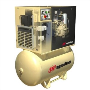 7.5 HP, 125 PSI, 28 CFM, 120 Gallon Rotary Screw Air Compressor with 'Total Air System'