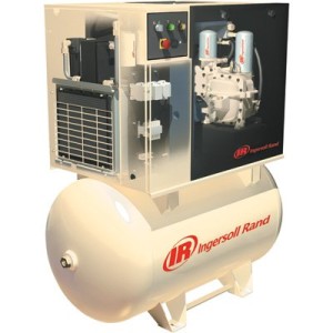 Ingersoll Rand Rotary Screw Compressor w/Total Air System 230 Volts, Sing...