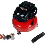Speedway 50959 3-Gallon Pancake Style Oil Free Air Compressor with on board accessory storage