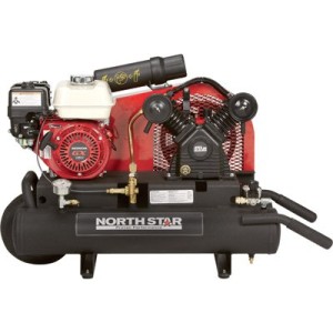 NorthStar Gas-Powered Air Compressor Honda GX160 OHV Engine, 8-Gallon Twin Tank, 13.7 CFM @ 90 PSI