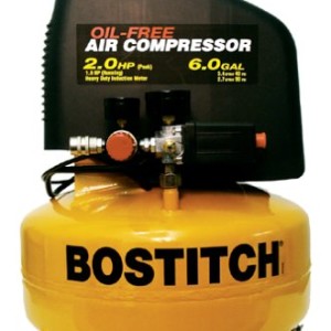 BOSTITCH CAP2060P 10.5 Amp 2-Horsepower 6-Gallon Oil-Free Pancake Compressor