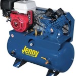 Jenny Compressors G11HGA-30T 11-HP 30-Gallon Tank Electric Start Gas Powered Single-Stage Stationary Service Vehicle Compressor