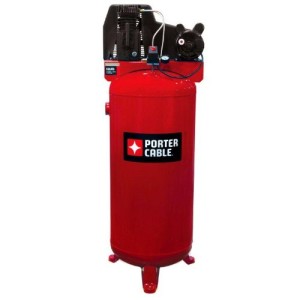 Porter Cable PXCMLC3706056 60-Gallon Single Stage Stationary Air Compressor, Red