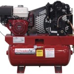 Schrader SA61130HHD 11 HP Gas Honda 30-Gallon Tank Heavy Duty Air Compressor