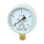 0-4 Mpa Air Water Pressure Wht Dial Compound Gauge