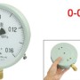 0-0.16MPa 20mm Thread Diameter Round Face Water Air Pressure Gauge Y-150