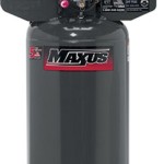 Maxus EX8008 15/7.5 Amp 2 Horsepower 26 Gallon Oiled Vertical Compressor with Dual Voltage 120/240-Volt