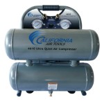 California Air Tools CAT-4610 Ultra Quiet and Oil-Free 1.0 Hp 4.6-Gallon Steel Twin Tank Air Compressor