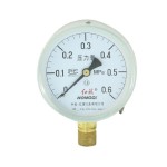 0-0.6Mpa 20mm Thread Horizontal Mount Pipeline Pressure Gauge Y-100