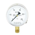 0-25MPa 20mm Male Thread Metal Case Pneumatic Pressure Gauge