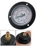 0-140 Psi Pneumatic Compressed Air Pressure Gauge Black