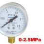 0-2.5MPa 14mm Male Thread Metal Case Pneumatic O2 Pressure Gauge
