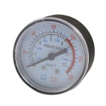 0-180 Psi 0-12 Bar Black Plastic Shell Air Pressure Dial Gauge