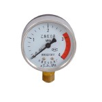 0-4MPa Class 2.5 Metal Housing Vertical Acetylene Pressure Gauge