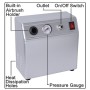Portable Air Compressor with Built-in Pressure Gauge and Built in Airbursh Holder