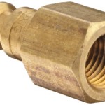 Dixon Valve & Coupling DCP20B Brass Air Chief Industrial Interchange Quick-Connect Air Hose Fitting, Plug, 1/4" Coupling x 1/4" NPT Female