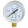 0-2.5MPa 14mm Male Thread Metal Case Pneumatic O2 Pressure Gauge