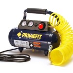Primefit CM00301 125 PSI Home Workshop Air Compressor, 1 Gallon with Regulator and Control Panel and 25-Foot Air Hose