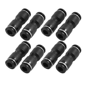 0.24" Straight Coupler Quick Joint Fitting 8 Pcs for Pneumatic Tube