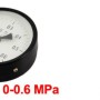 0-0.6 MPa Round Scale Range Compressed Air Pressure Gauge