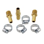 7pc Air Hose Repair Kit Solid Brass 3/8"