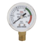 0-25 Mpa 14mm Male Thread Metal Case Carbon Dioxide Pressure Gauge