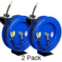 Cyclone Pneumatic CP3888 3/8" x 50' 300 PSI Air Compressor Hose Reel - 2 Pack