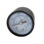 0-1MPa 1/8" Male Thread Black Metal Case Pneumatic Pressure Gauge