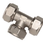Maxline M8011 Equal Tee Fitting for 3/4-Inch Tubing