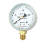 0-0.4 MPa Round Dial Pressure Measure Manometer for 0.55" NPT Pipe