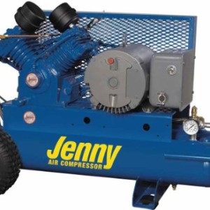 Jenny Compressors GT5B-8P2 5-HP 8-Gallon Tank Electric Two-Stage Wheeled Portable Compressor