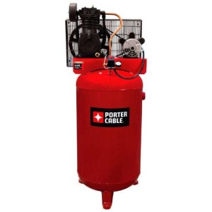Porter Cable PXCMV5248069 80-Gallon 2 Stage Stationary Air Compressor, Red