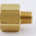 1/2" NPT Female to 1/4" NPT Male Brass Pipe Adaptor/Adapter Straight Reducer/Reducing Coupling Male to Female